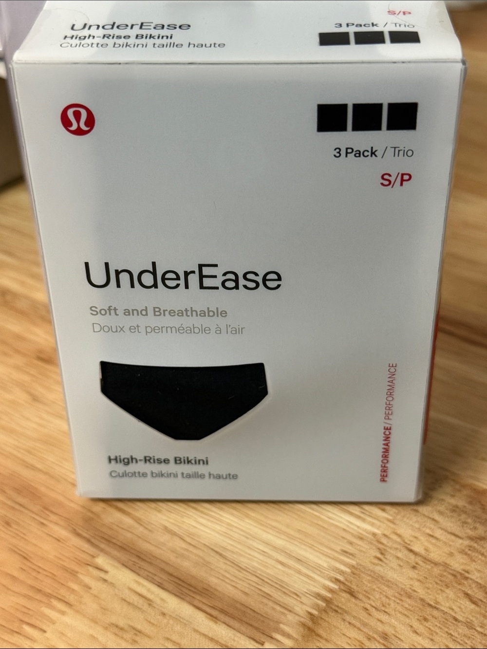 Lululemon UnderEase High-Rise Bikini Underwear 3-Pack  Size small NWT